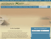 Tablet Screenshot of co.accomack.va.us